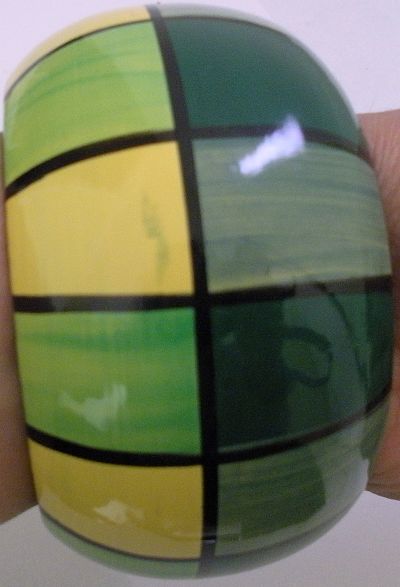 snazzy jazzy - GREEN CHECKERED BANGLE